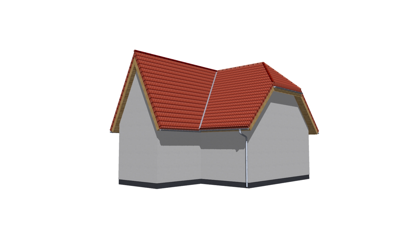 Krüppelwalmdach mit Friesengiebelvorbau