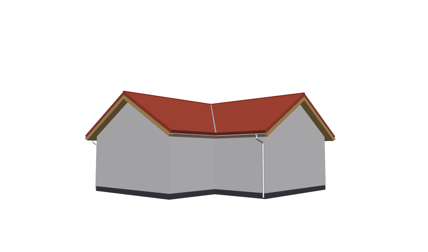 Winkelbungalow mit Satteldach